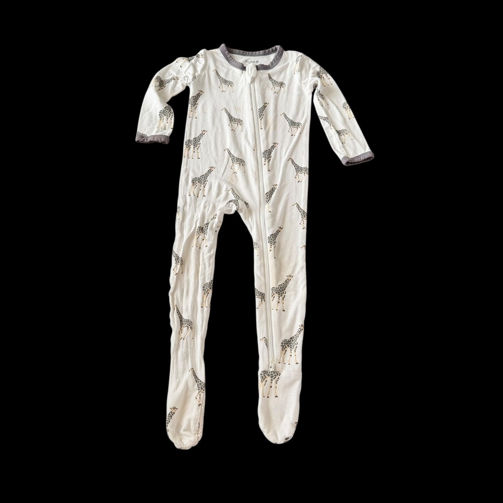 Play condition Kyte Baby Giraffe‎ Footed Pajamas Sleepsuit 12 18 Months Footie C